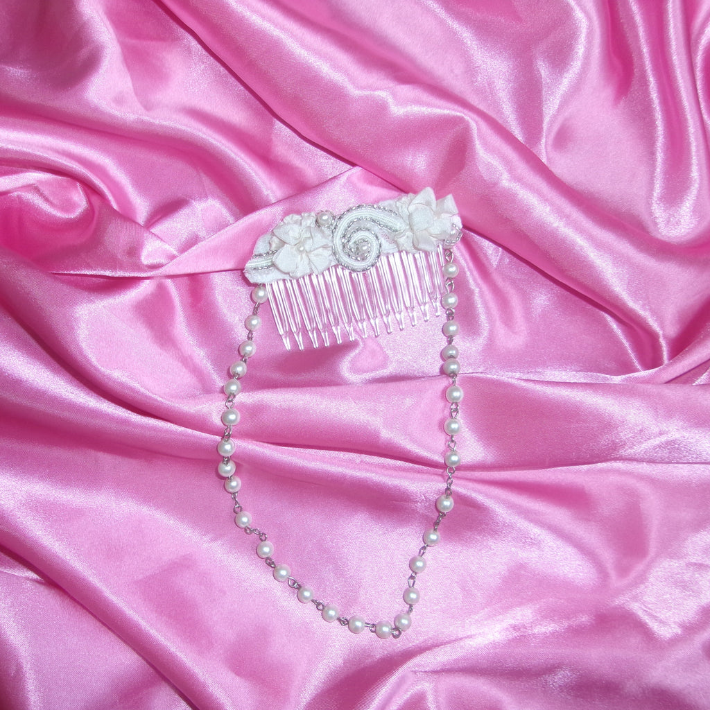 Pearl Drop Hair Comb