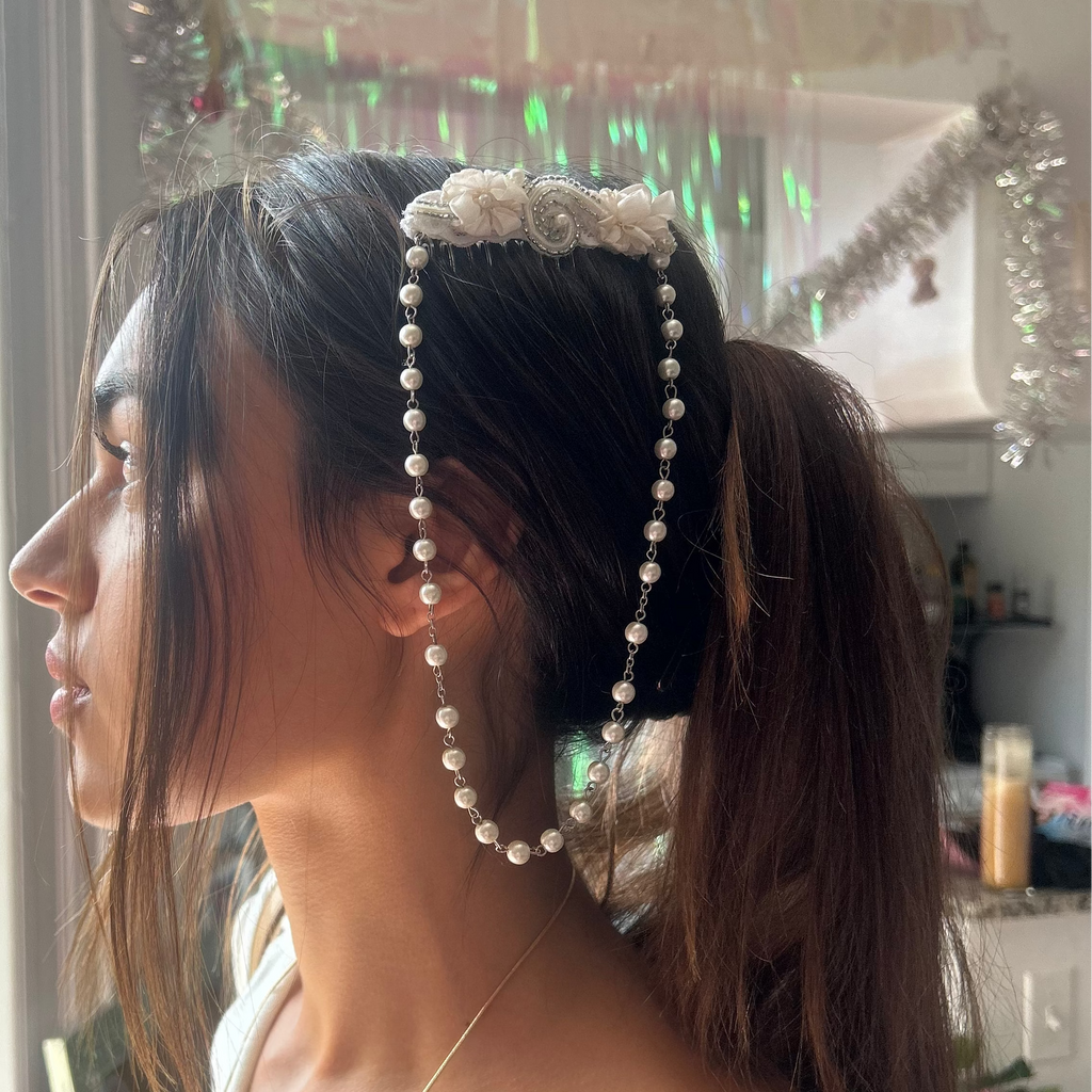 Pearl Drop Hair Comb